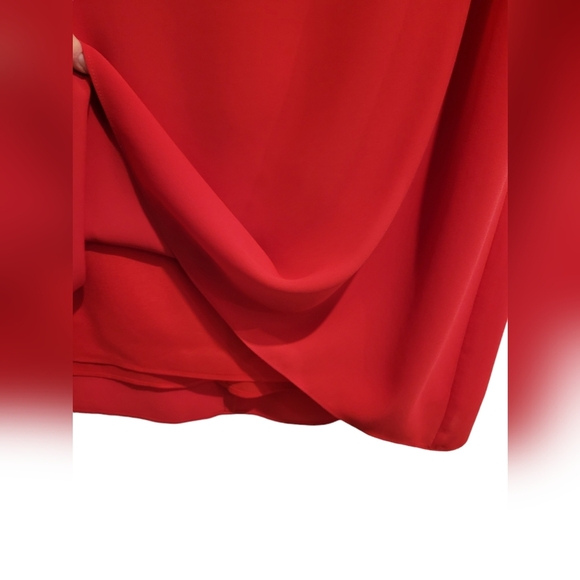 BCBGMaxAzria Amelie Sleeveless Draped Dress Poppy Pink Mini M - Picture 8 of 12